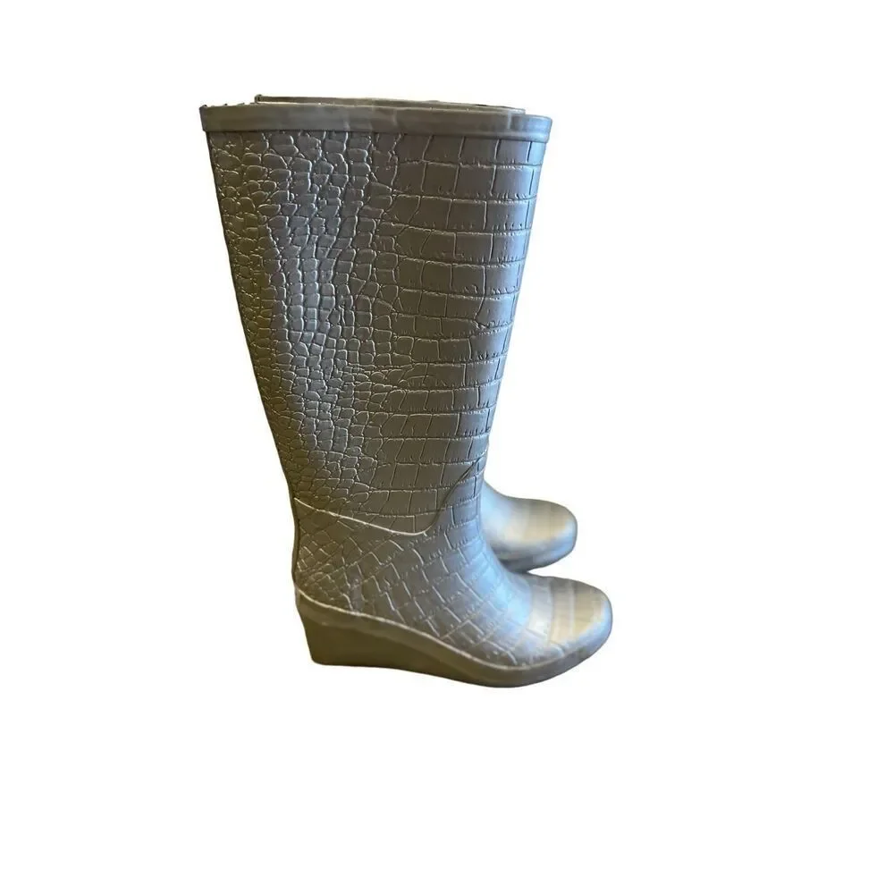 KHOMBU ANIMAL PRINT RUBBER RAIN BOOT
